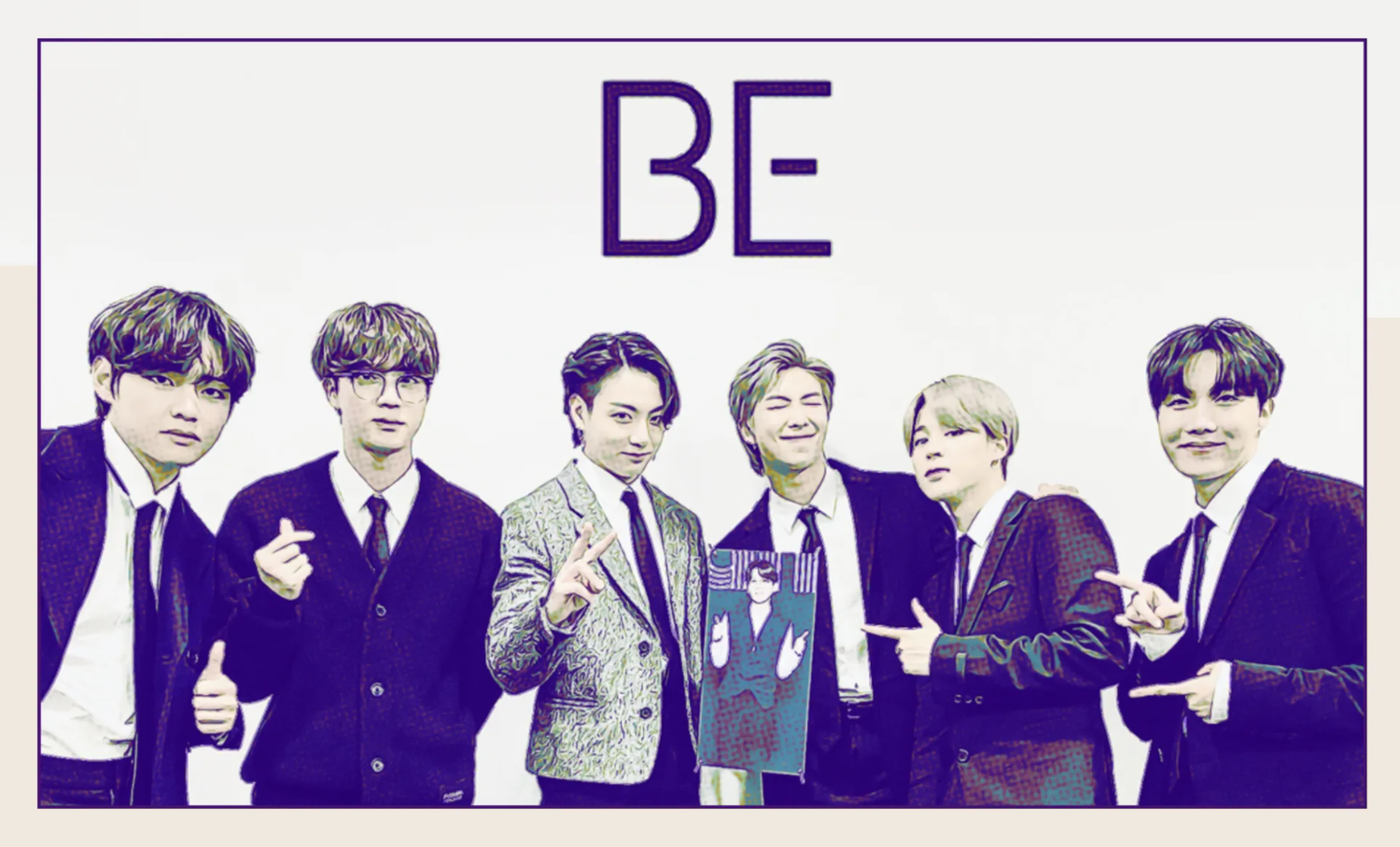 Album art for BTS's "BE"