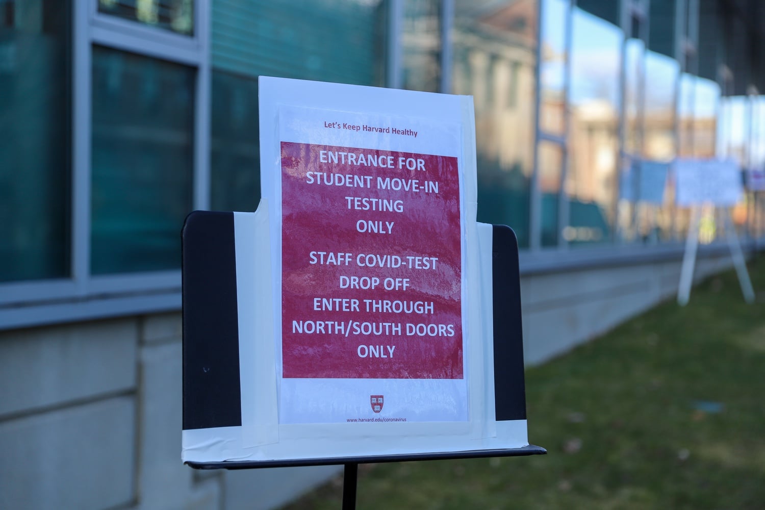 Students approved to return to campus had to take two coronavirus tests upon their arrival and remain in their rooms until receiving a negative result.