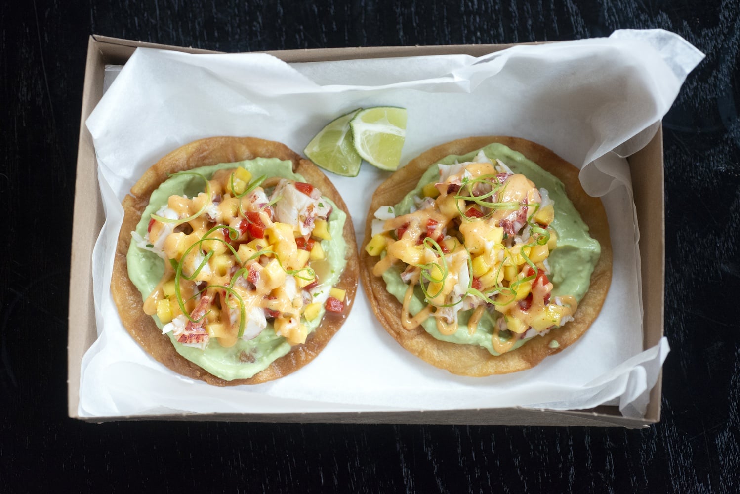 The Lobster Tostada is one of the menu items at Chef Jeremy Sewall’s La Ventana.