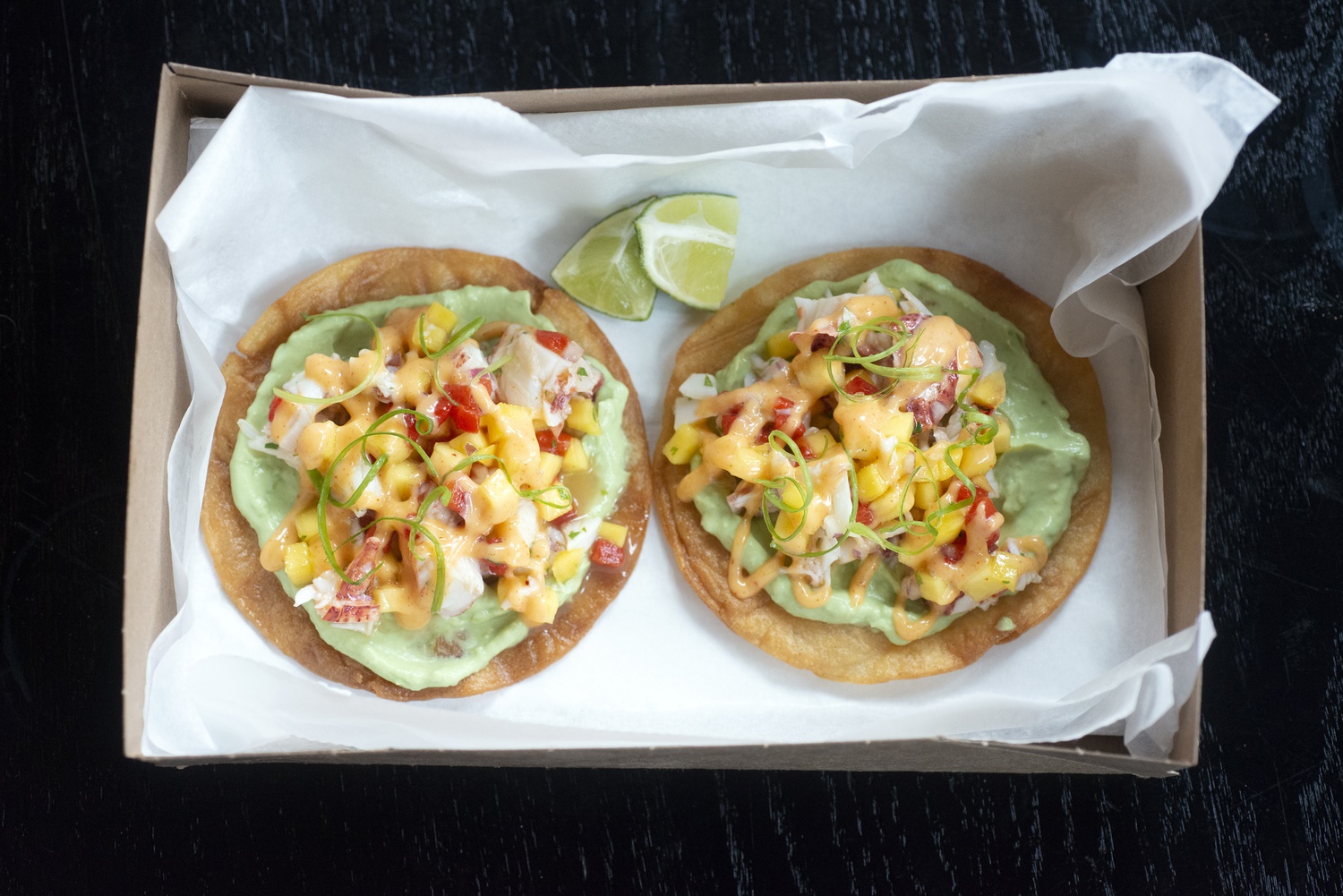 The Lobster Tostada is one of the menu items at Chef Jeremy Sewall’s La Ventana.