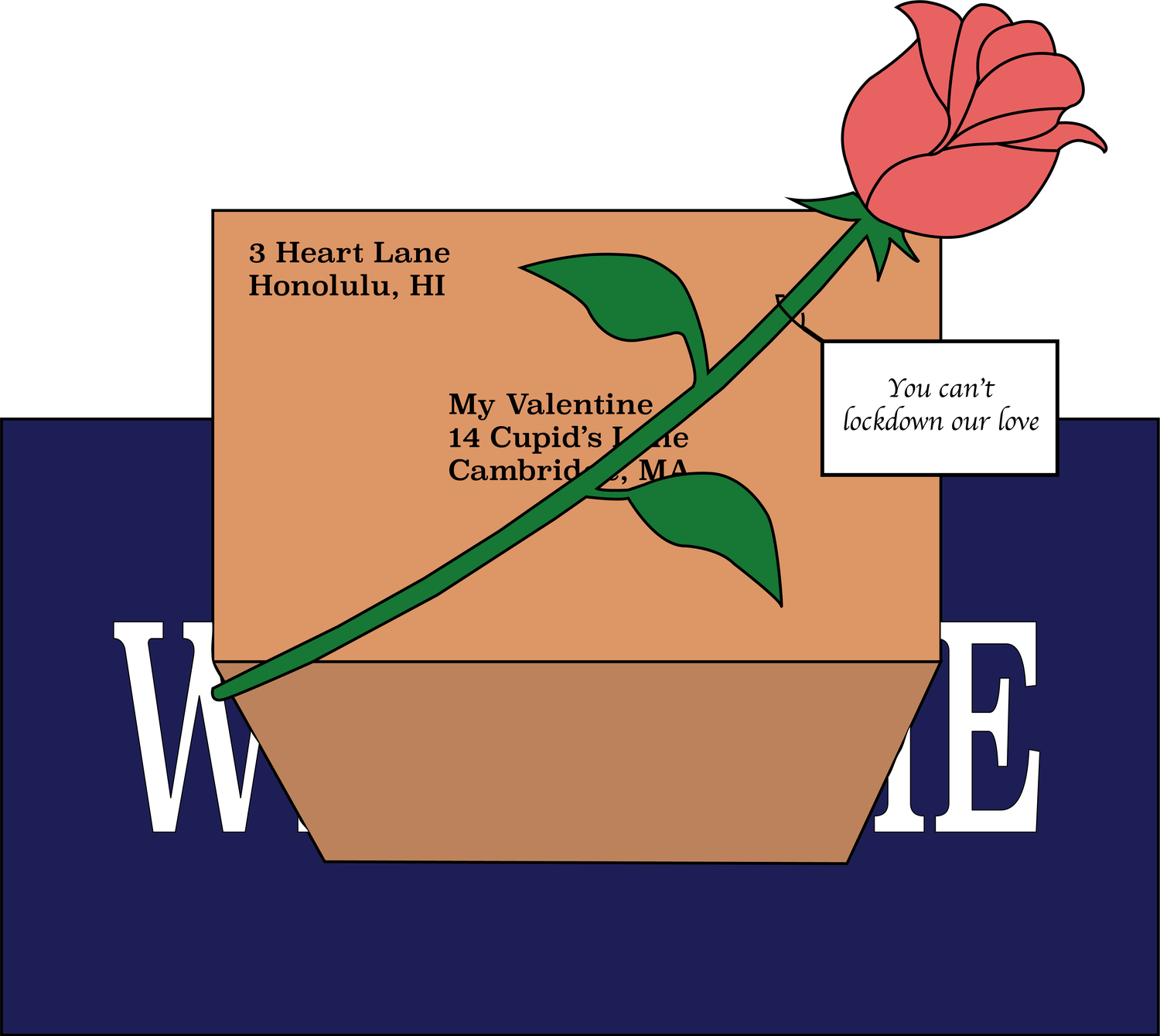 A Valentine's Day gift for those forced to embrace long distance romance.