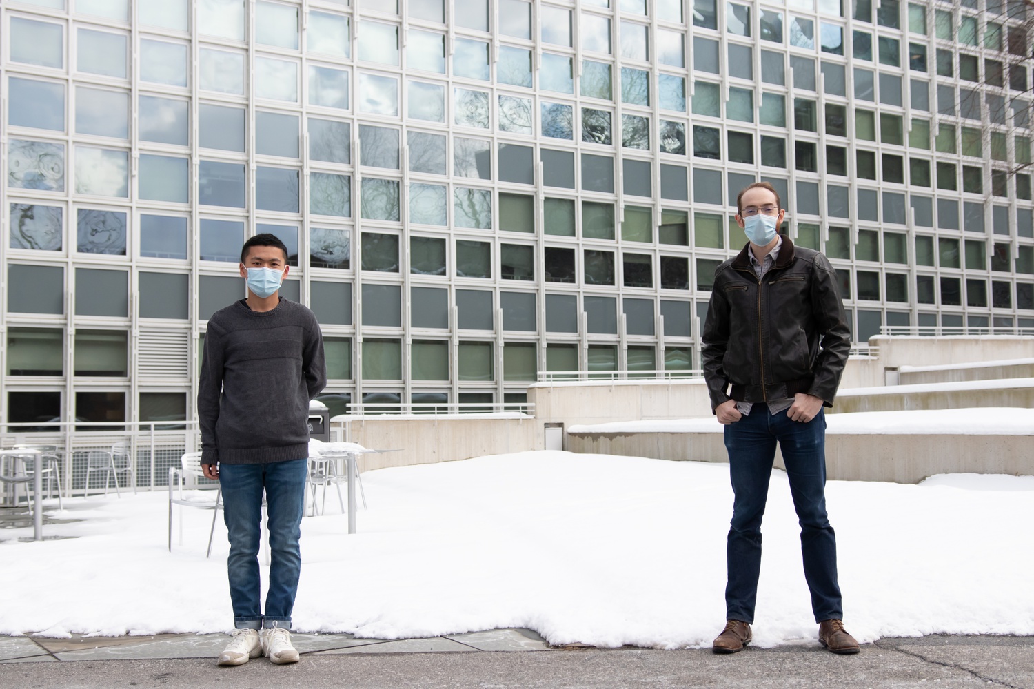 Zeyu Hao and Andrew Zimmerman are two Harvard researchers who worked on the development of a new twisted graphene configuration for achieving superconductivity.