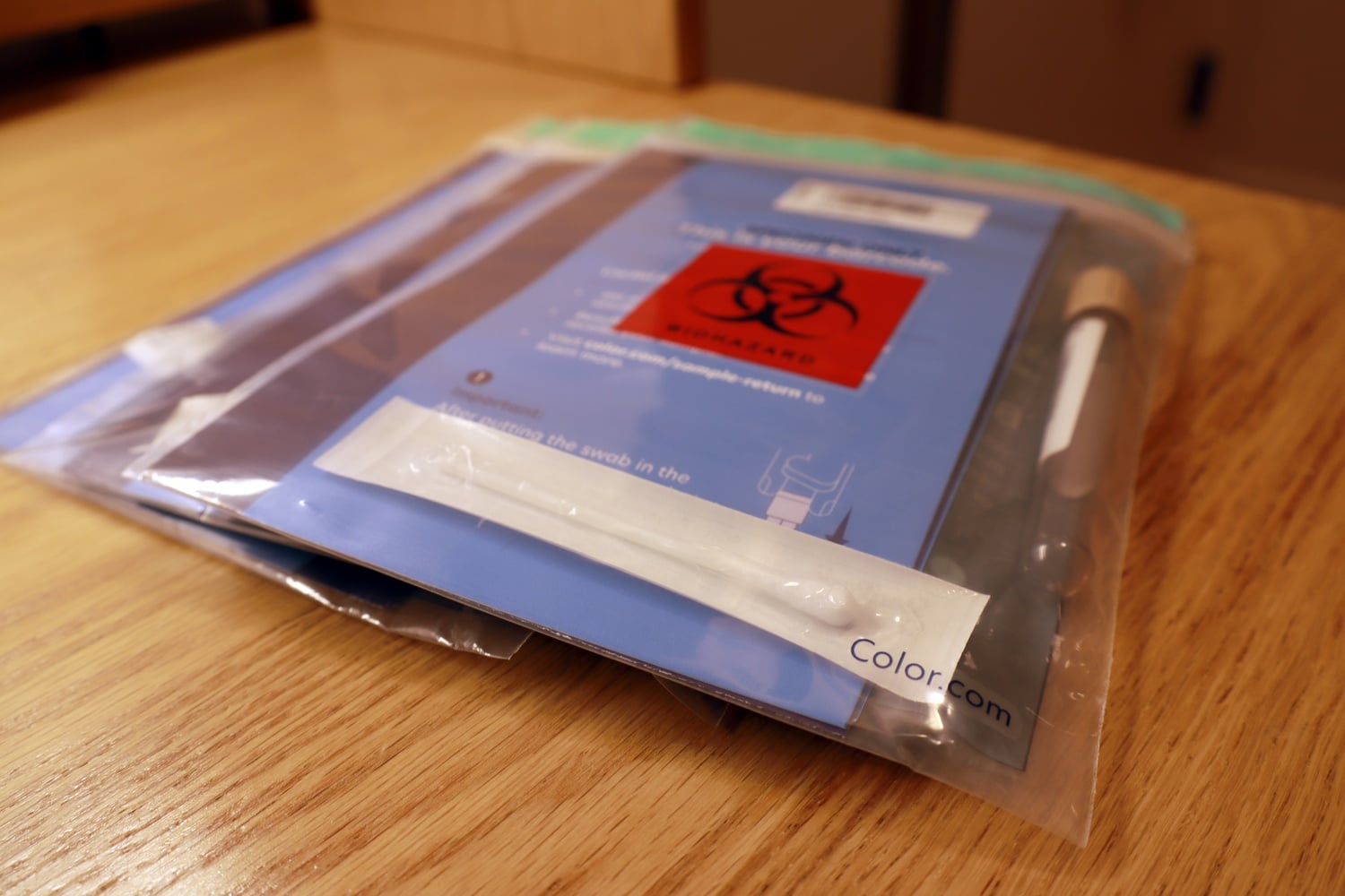 Students living on campus conduct self-administered Covid-19 tests three times a week using kits designed by Color Genomics. The Broad Institute then processes the tests, allowing Color to notify students of their test results, often within a day.