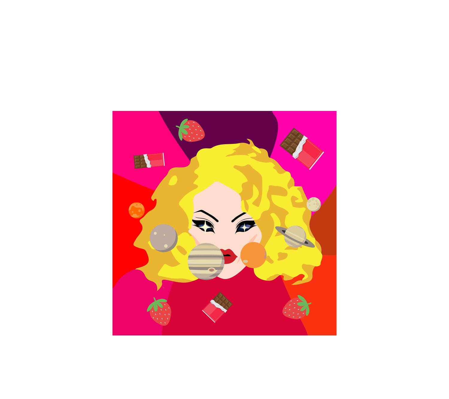 Pop Art Coleslaw Drag Queen Graphic