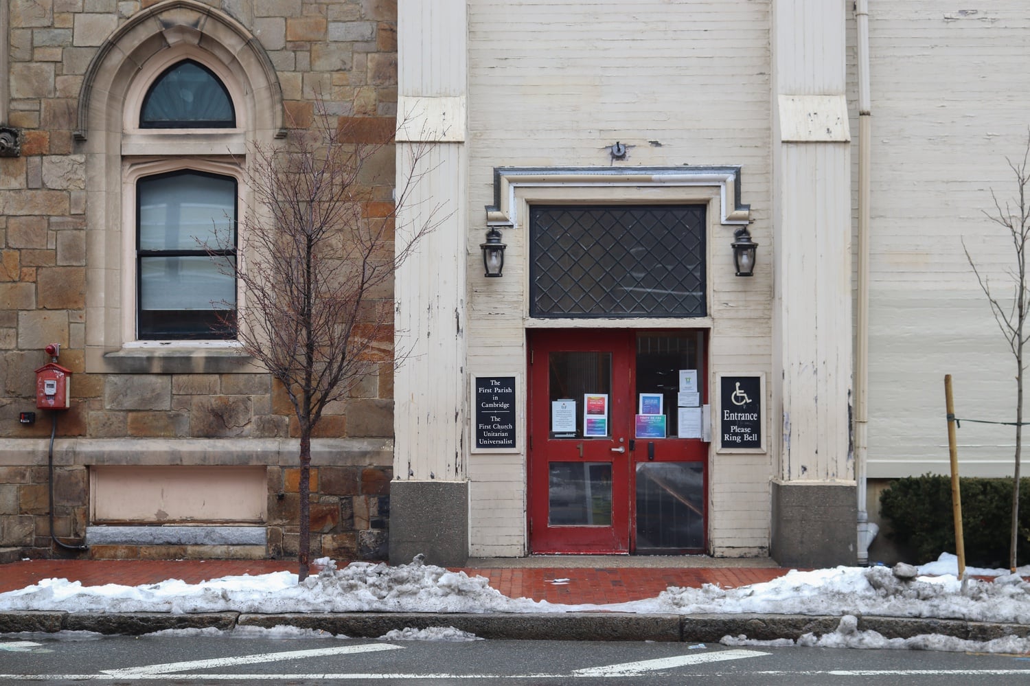 The Y2Y shelter operates out of the First Parish Unitarian Universalist Church in Harvard Square.