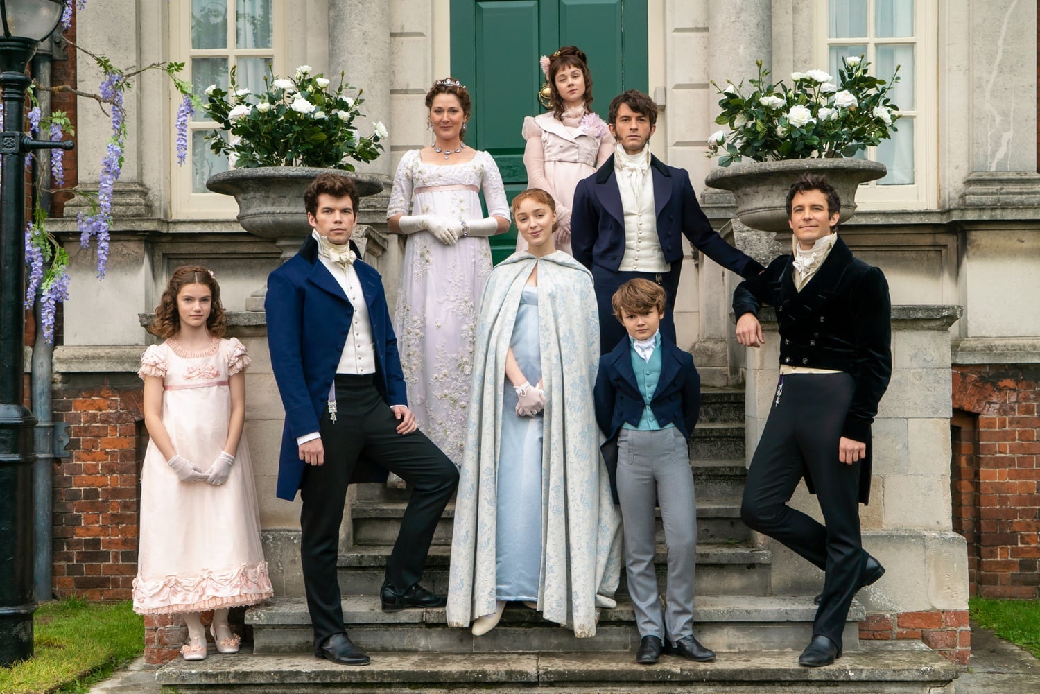 The Bridgerton Family from the Netflix adaption of "Bridgerton."