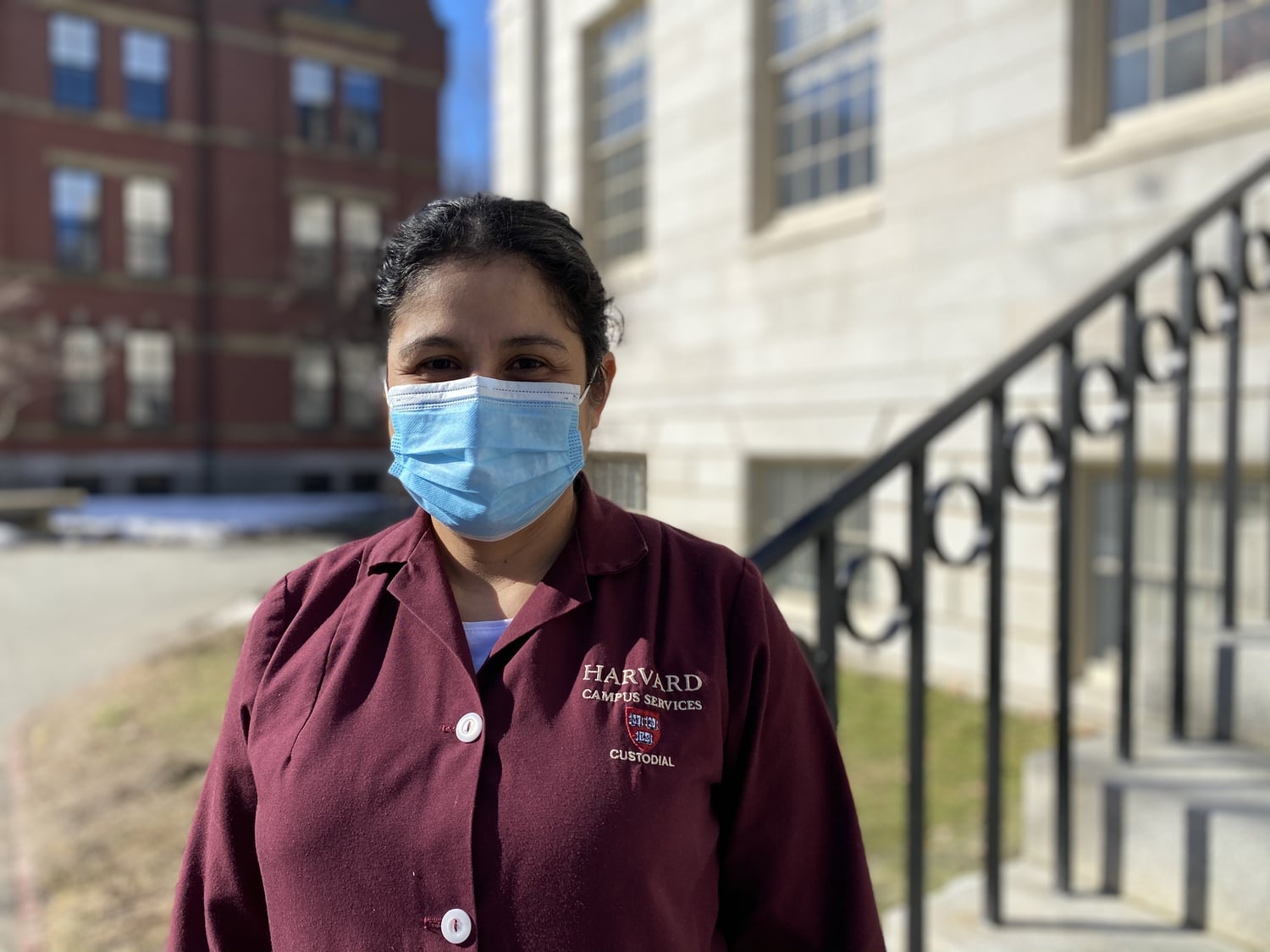 Doris E. Reina-Landaverde is one of the founders of the Harvard TPS Coalition. She is a custodian at Harvard University and belongs to the 32BJ SEIU union.