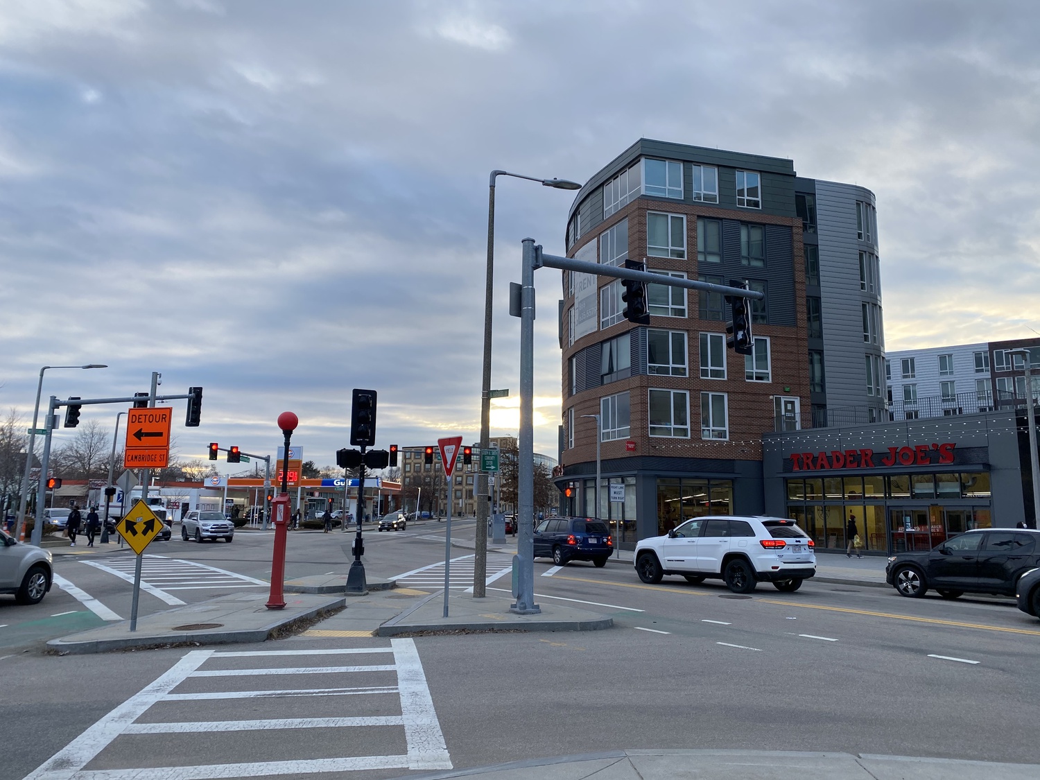 Barry's Corner is located at the intersection of Western Ave. and North Harvard St. in Allston.