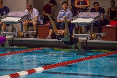 Cover image for Tri-Captain of Women’s Swim and Dive Team, Cassandra Pasadyn, Activates Advanced Standing