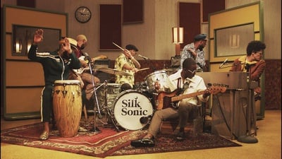 Cover image for "Leave the Door Open" Music Video