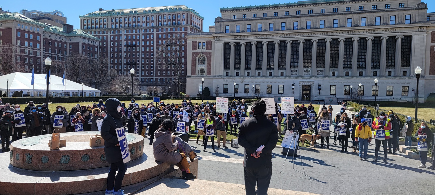 Columbia's graduate student union went on strike from March 15 to April 5 after more than two years of contract negotiations with Columbia administrators.
