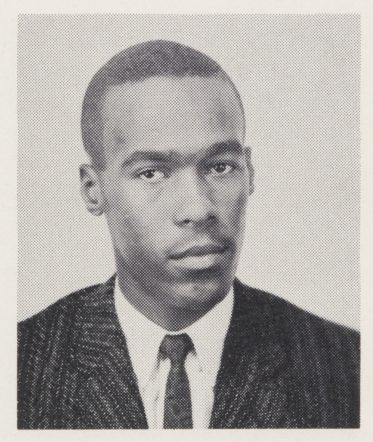 Kent A. Garrett Jr.’s ’63 headshot in the Harvard Yearbook. Garrett was one of a handful of Black students that attended Harvard at the time.