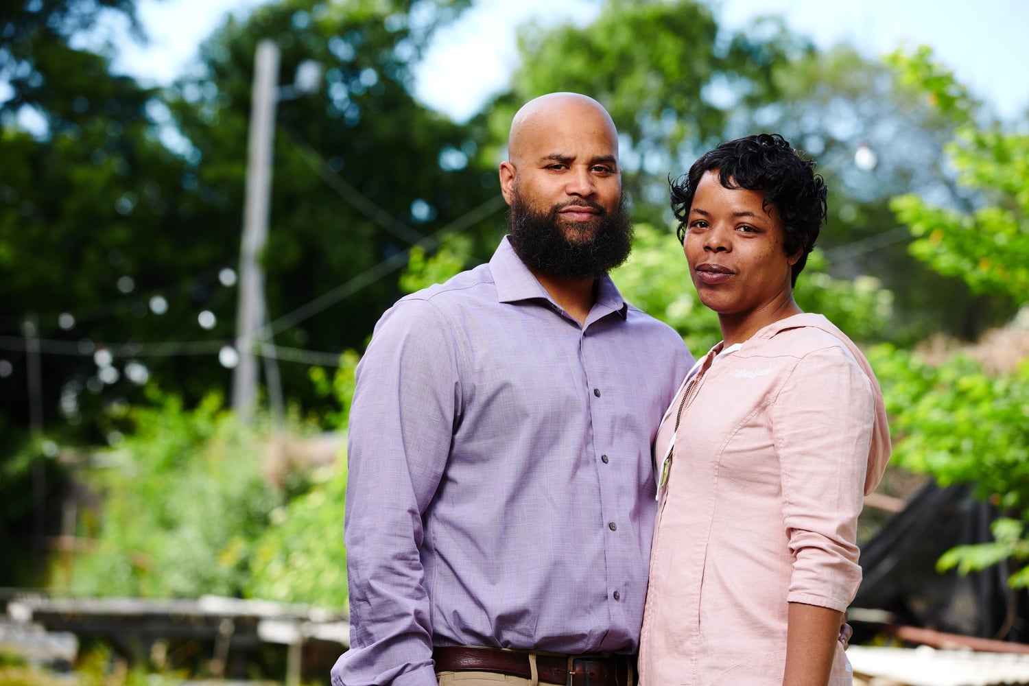 Sieh E. Samura (left) and Leah Y. Samura (right), married, are entrepreneurs whose cannabis businesses, Yamba Market and Yamba Boutique, will function like a “his-and-hers" when they open.