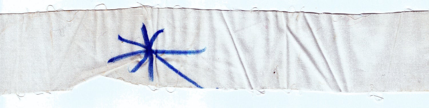 A headband worn by SDS members at the Counter Teach-In