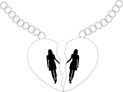 Cover image for friendship split vector graphic