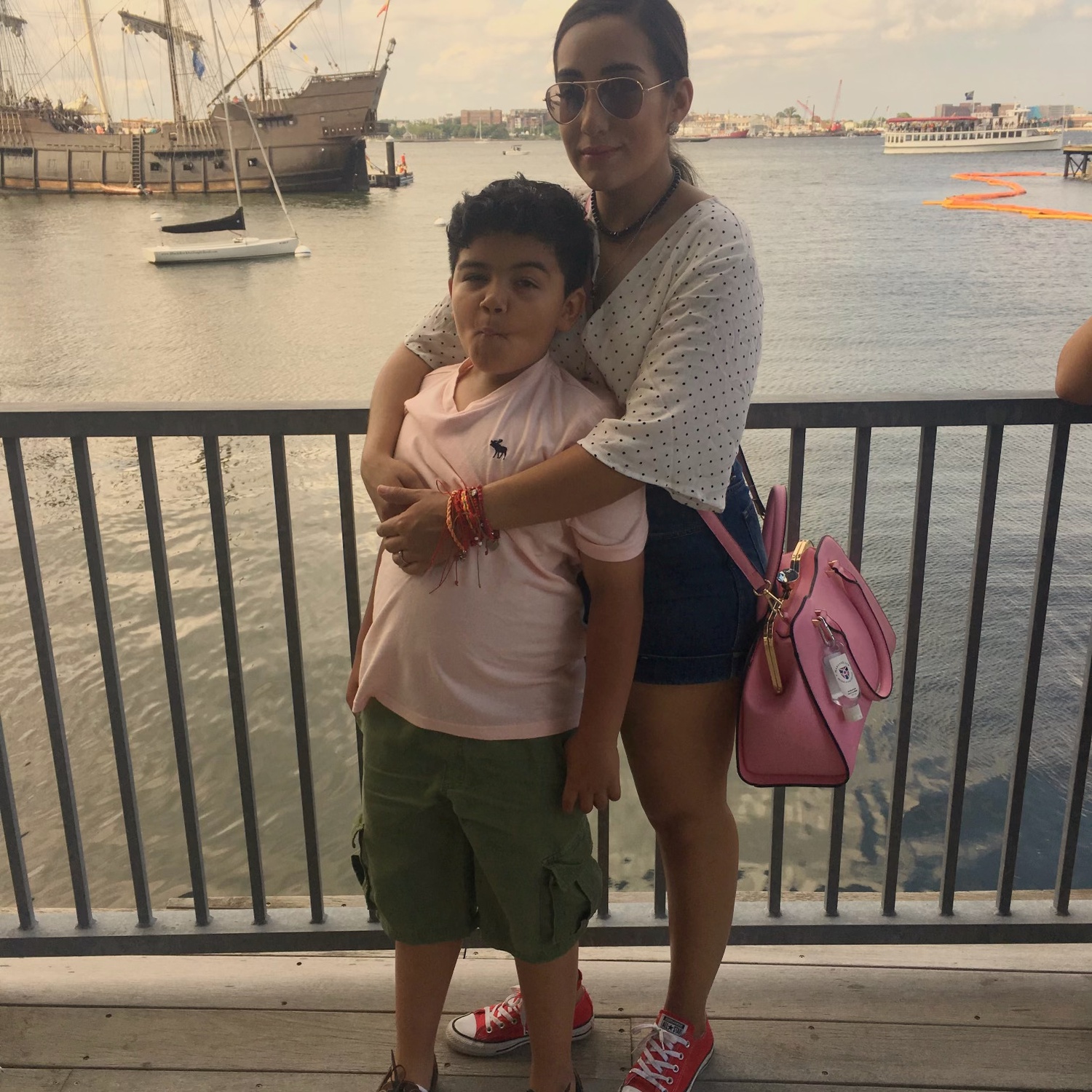 Blanca A. Iturralde, a dining worker at Harvard Medical School, says she doesn't want to use vacation days as sick days; otherwise, she wouldn't have time to spend with her son Nicholas over the summer.