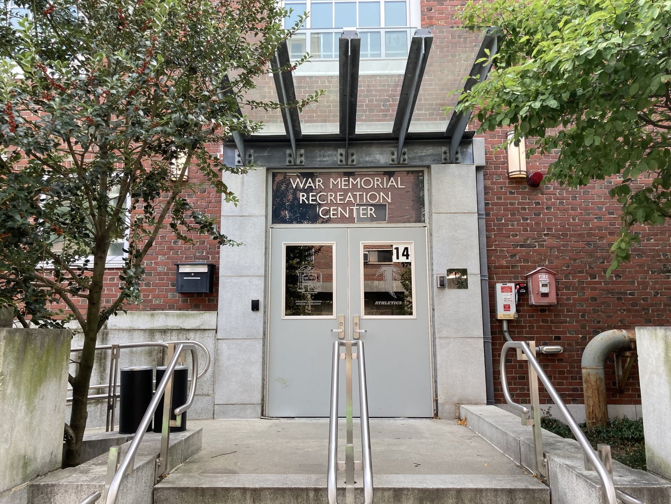 The War Memorial Recreation Center is the site of a temporary congregate shelter.
