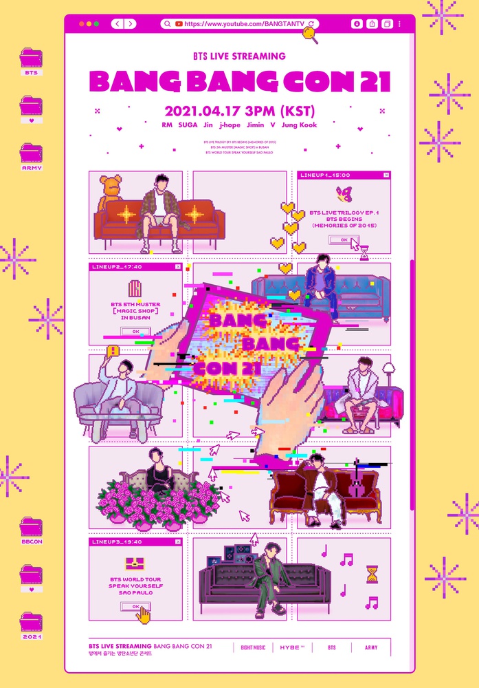 BTS' online concert "Bang Bang Con 2021."