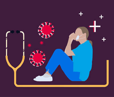 Cover image for ‘Crying Out for Help’: Harvard Affiliates on Pandemic Front Line Describe Mental Health Toll