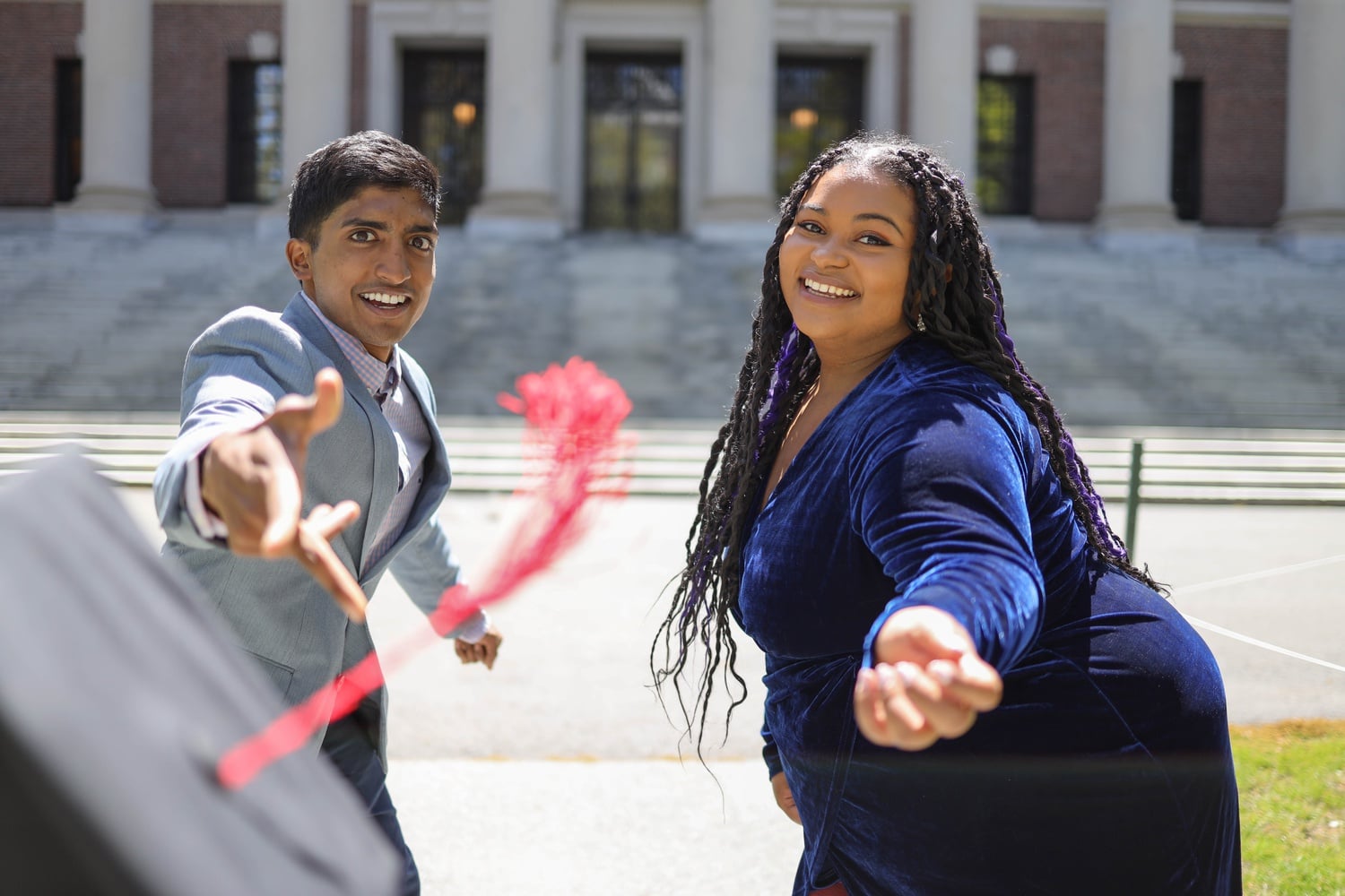 Samyra C. Miller ’21 and Prashanth “PK” Kumar ’21 are the First and Second Class Marshals, respectively.