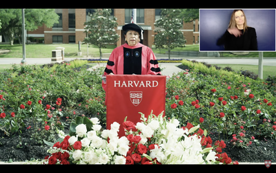 Cover image for Bacow Confers 1,292 College Degrees in Harvard’s Second Virtual Graduation; Speaker Ruth Simmons Urges Grads to ‘Be a Force for Inclusion’