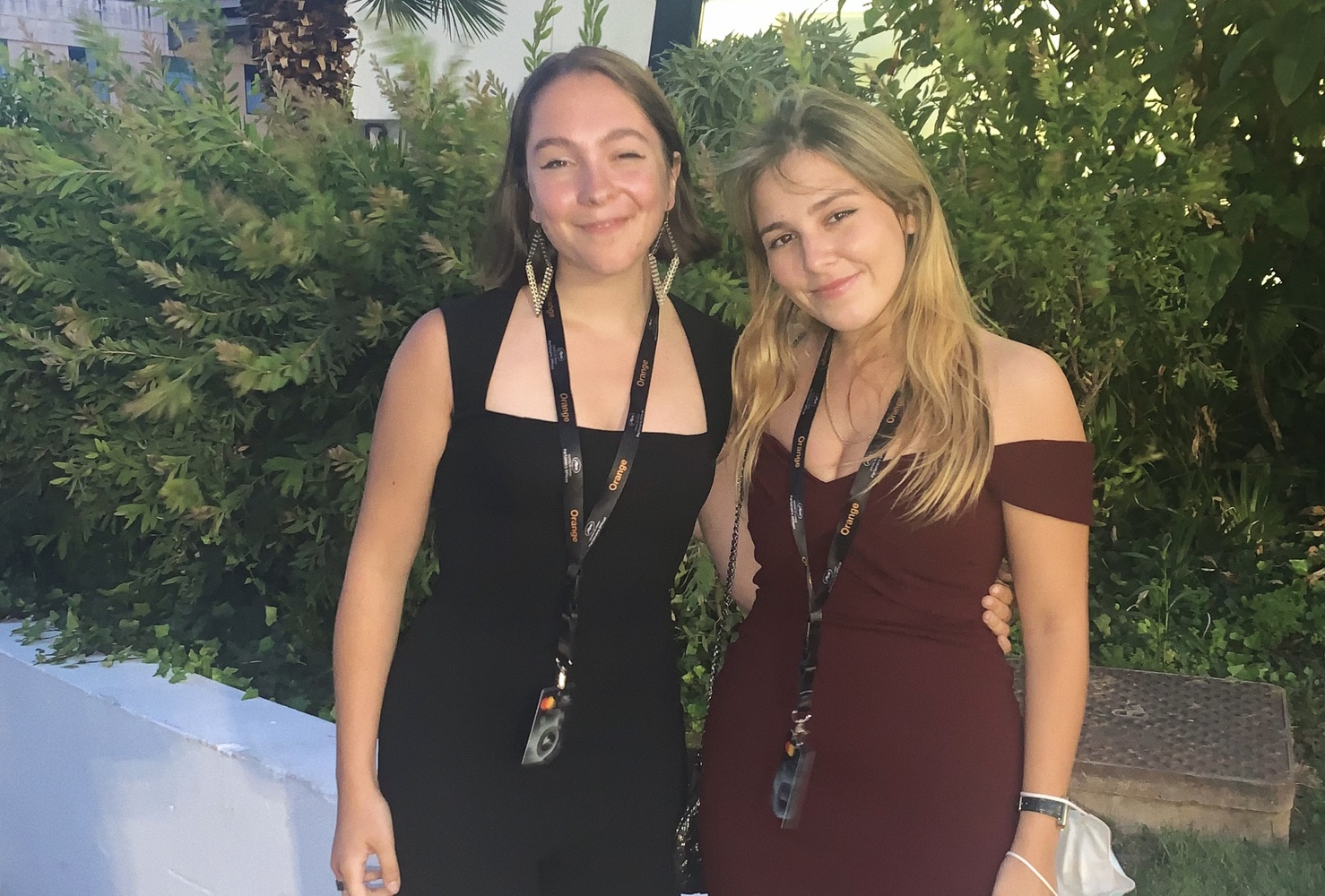 Sofi and Joy after the premiere of “Stillwater.”