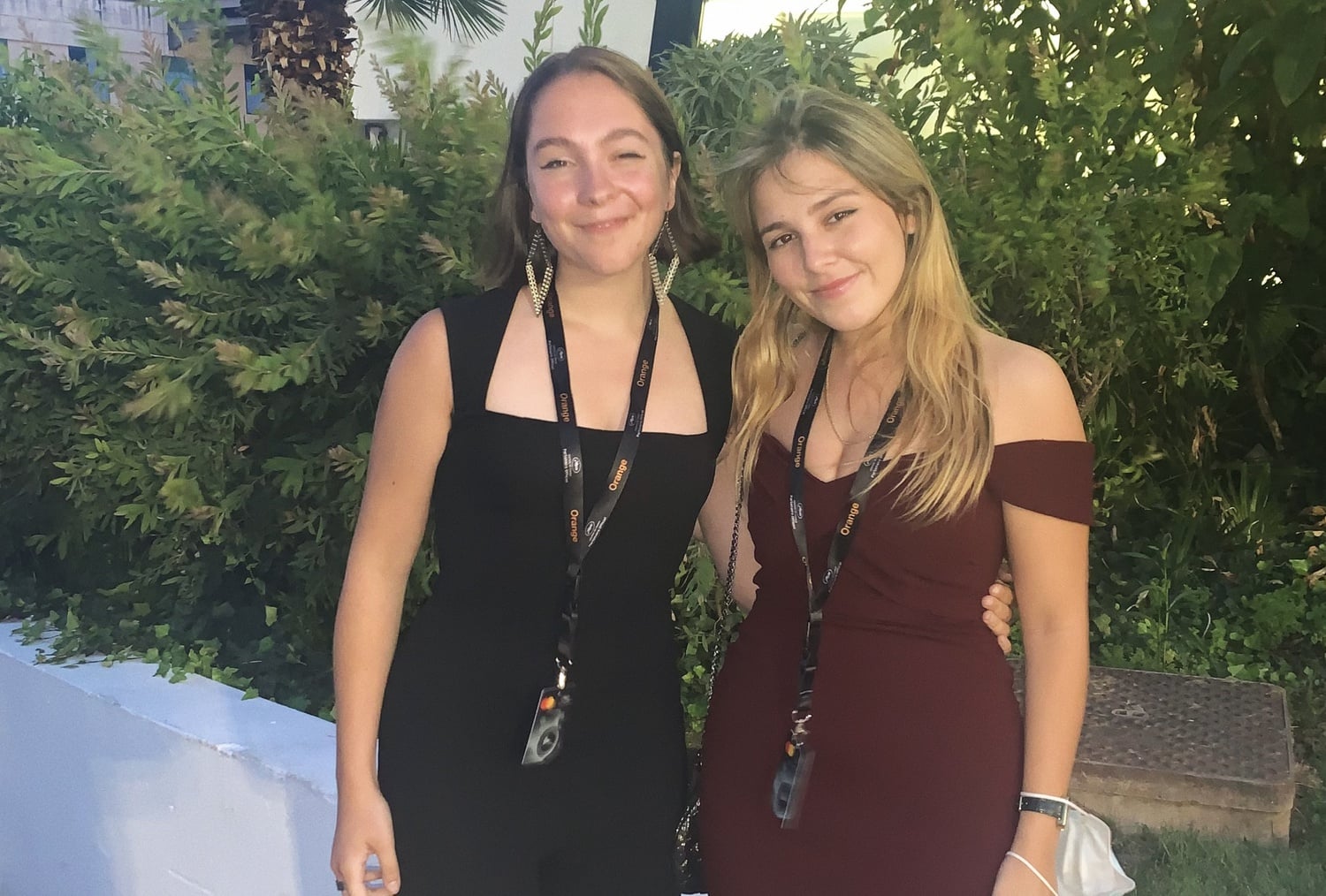 Sofi and Joy after the premiere of “Stillwater.”