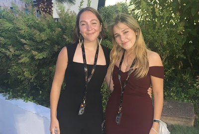 Cover image for Sofi and Joy at “Stillwater” premiere