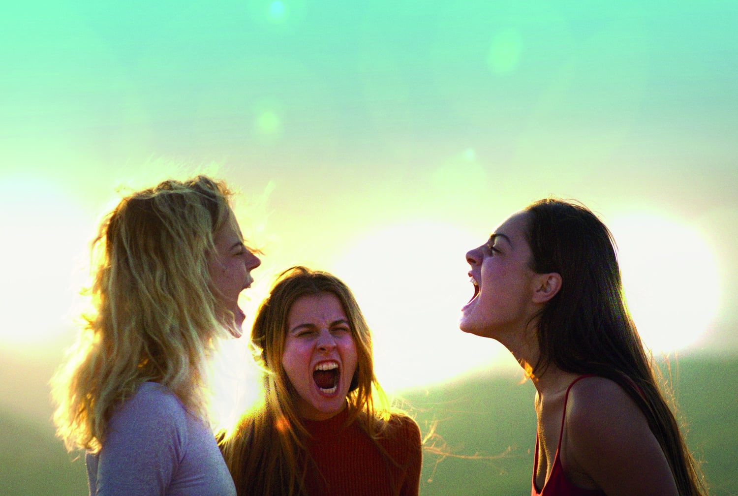 Era Balaj, Urate Shabani, and Flaka Latifi in “The Hill Where Lionesses Roar.”