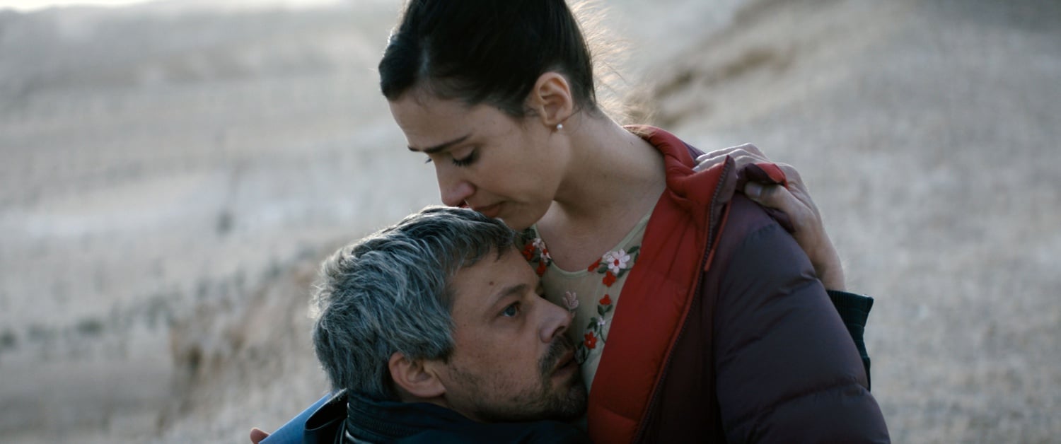 Y (Avshalom Pollak) and Yahalom (Nur Fibak) in "Ahed's Knee"