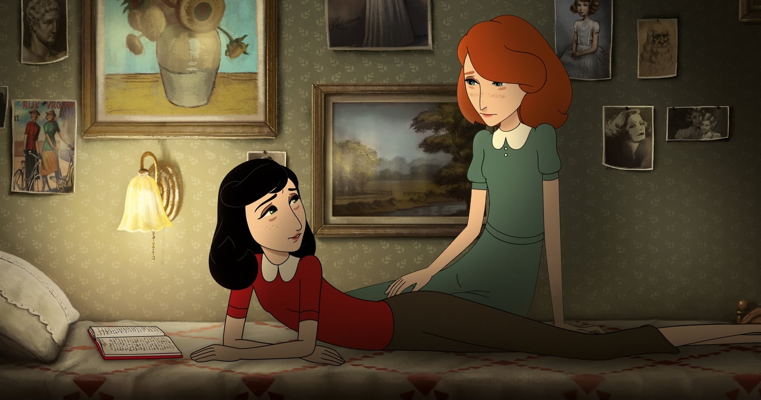 Anne Frank and her imaginary friend Kitty in "Where is Anne Frank"
