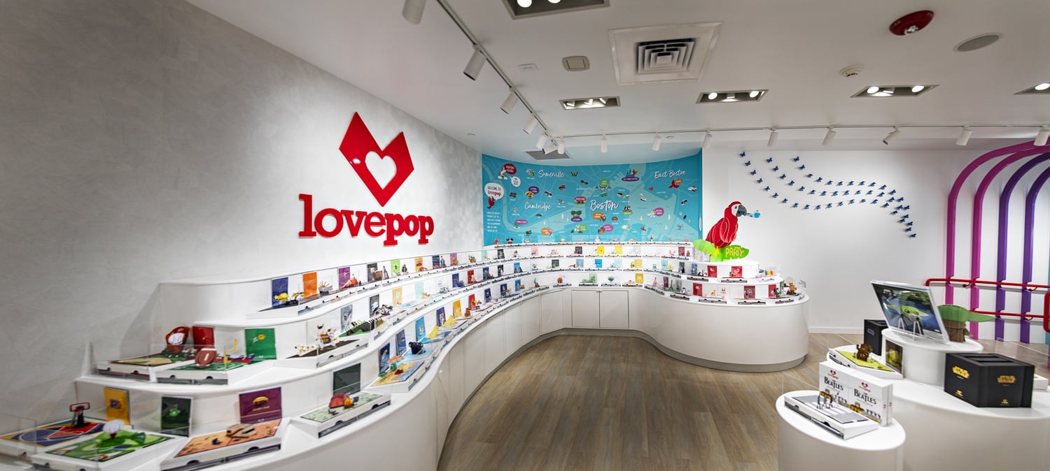 The Harvard Square location will be the fifth physical store Lovepop has opened nationwide since the beginning of 2020.