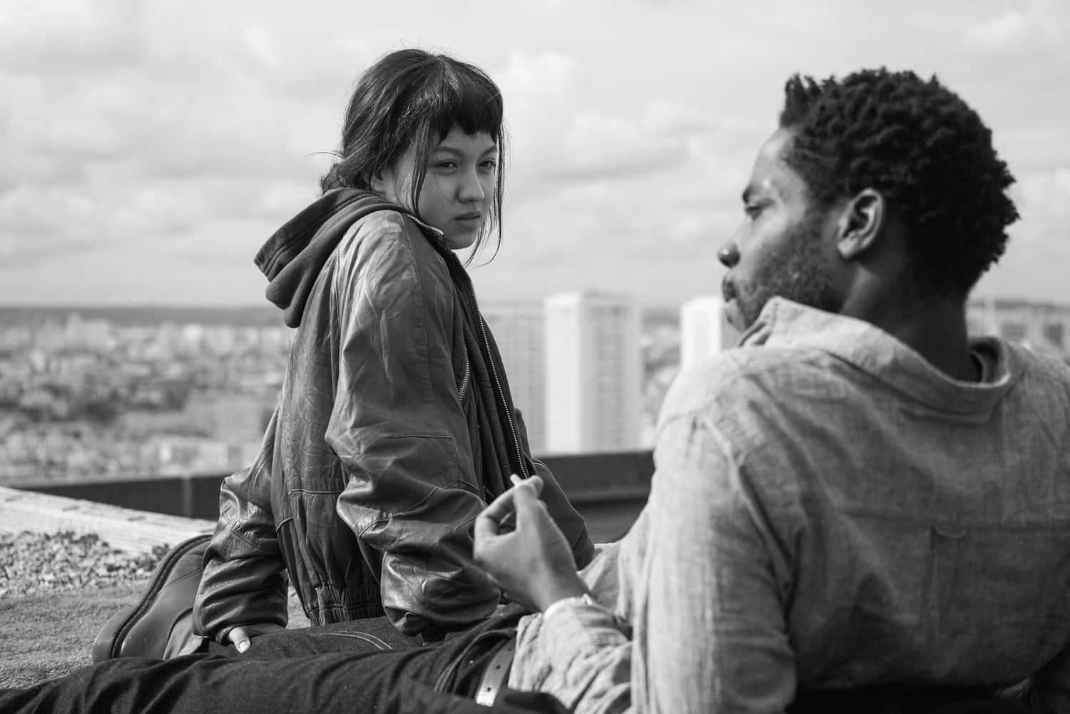 Breakout actress Lucie Zhang and rising star Makita Samba in Jacques Audiard's "Les Olympiades."