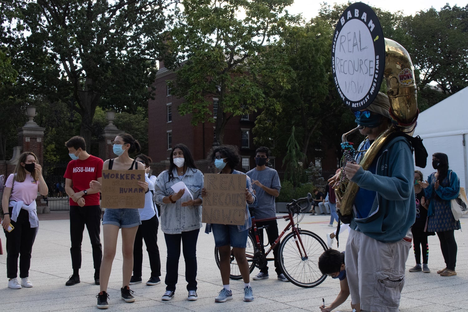 Harvard Graduate Students Union-United Automobile Workers representatives argued for the importance of having an independent arbitration option for victims of sexual harassment and assault.