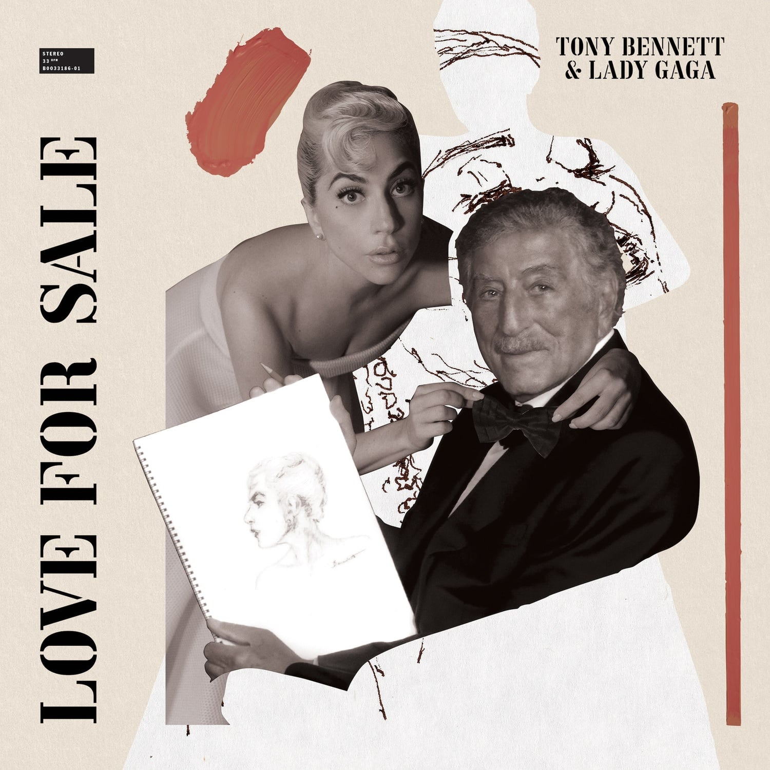 Single cover for Lady Gaga and Tony Bennett's "Love for Sale."
