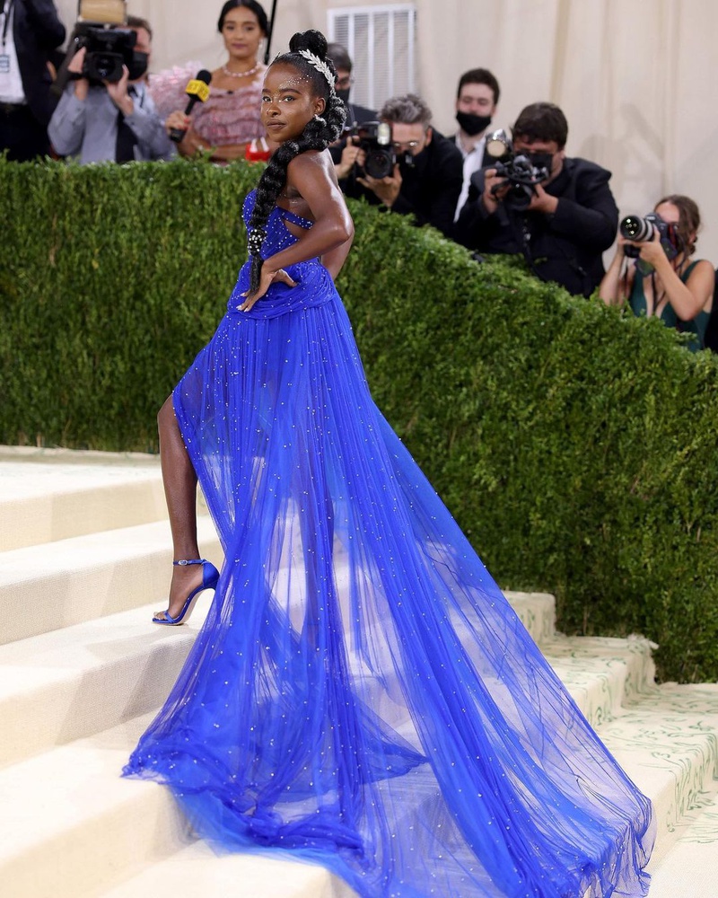 Amanda Gorman at The Met Gala 2021.