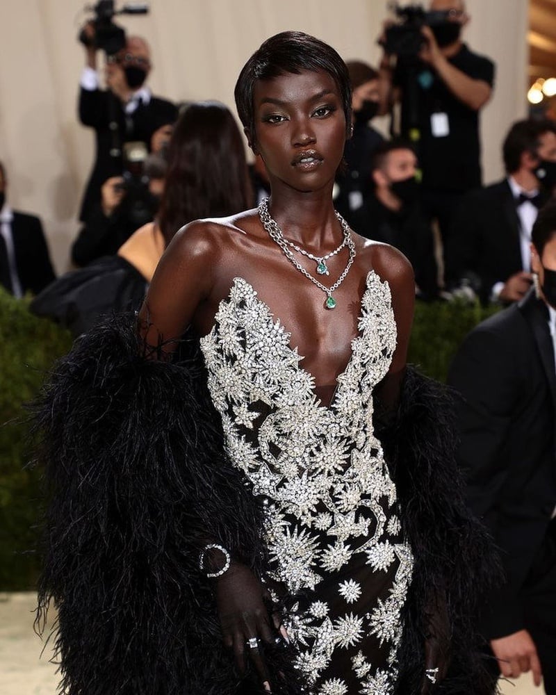 Anok Yai at The Met Gala 2021.