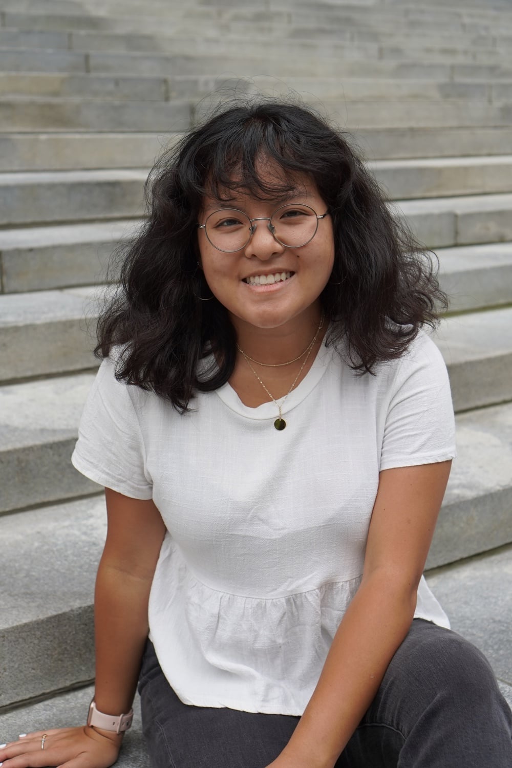 The Second Marshal for the Harvard Class of 2022, Ruth H. Jaensubhakij '22.