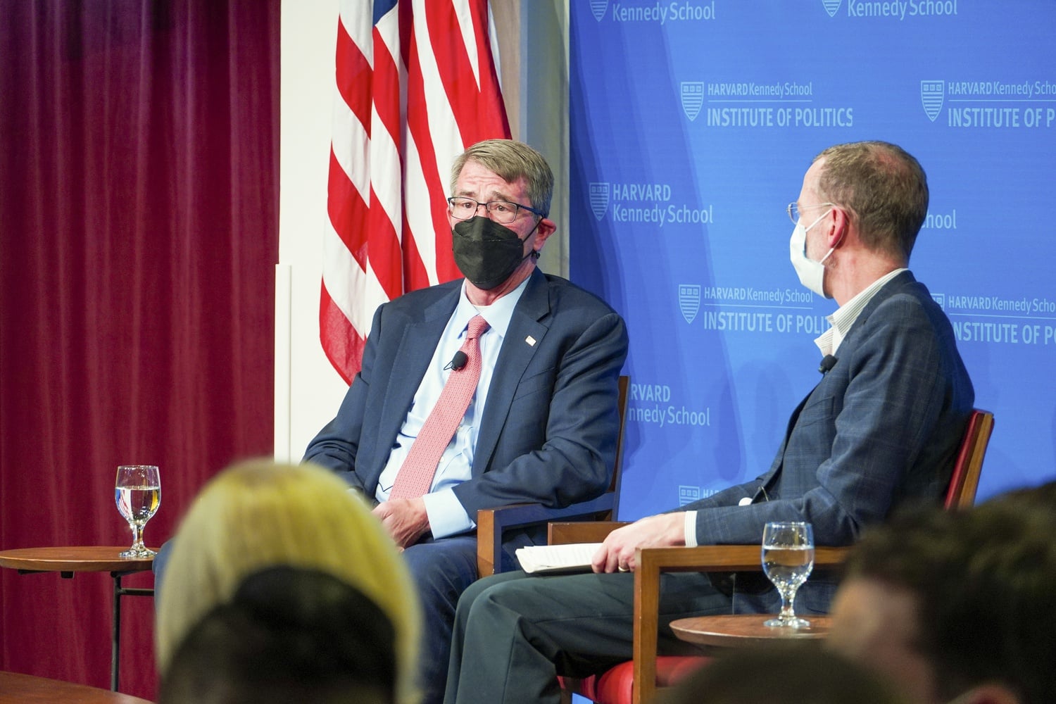 Former U.S. Secretary of Defense Ash Carter, who died on Oct. 24, 2022, speaks at a Harvard Institute of Politics event in 2021.
