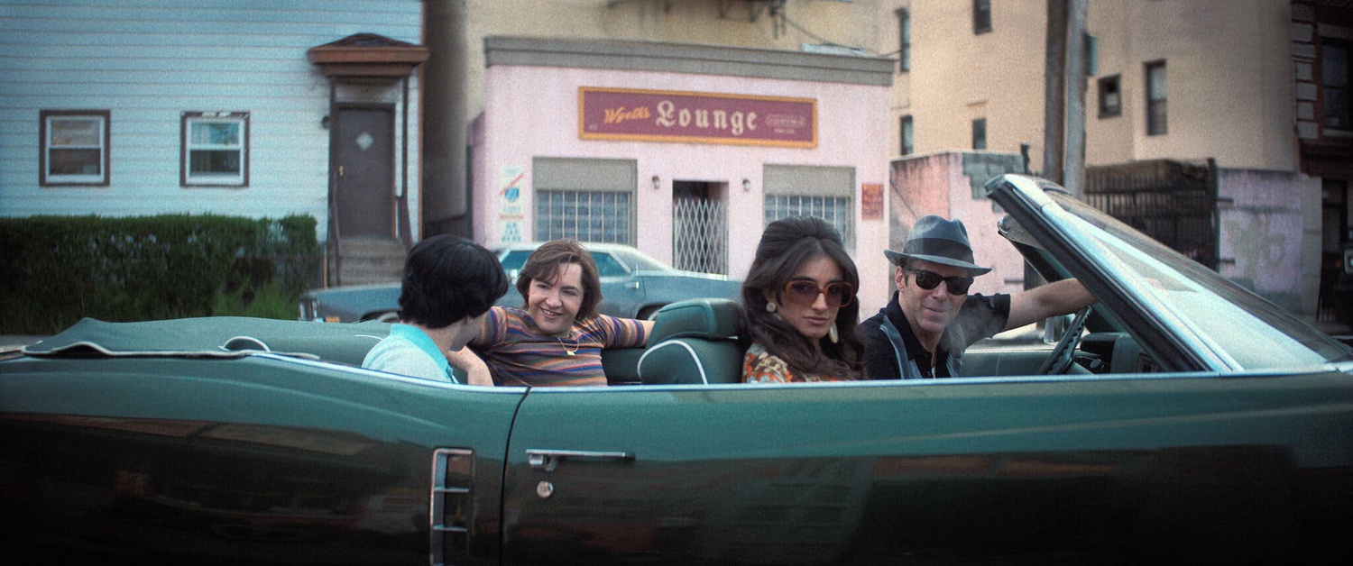 Michael Gandolfini, Michela De Rossi, and Alessandro Nivola in "The Many Saints of Newark."
