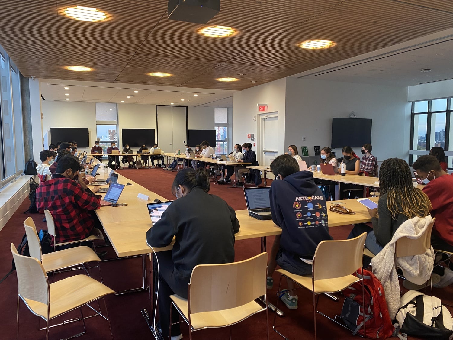 The Harvard Undergraduate Council, pictured during a meeting last October.