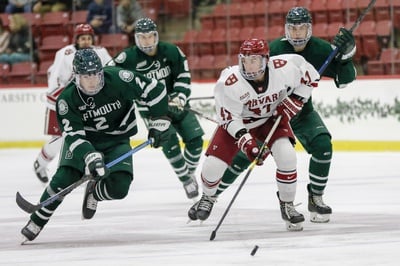 Cover image for No. 15/14 Men’s Hockey Set to Open 2021-22 Season after 19 Months Away from the Ice