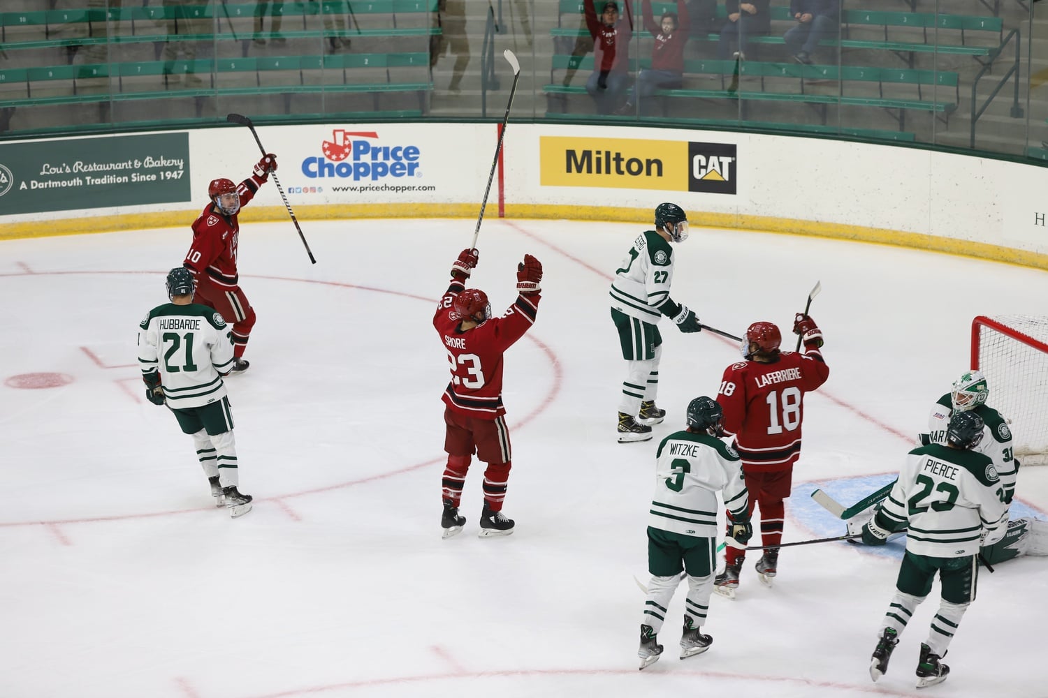 Harvard dropped its first game of the season on Monday night, 2-1 in overtime.