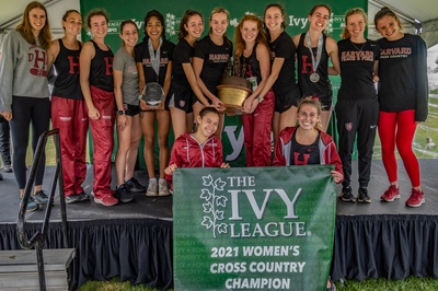 Cover image for Women’s Cross Country Wins Ivy League Heptagonal Championship, Men Place Second Ahead of Regionals
