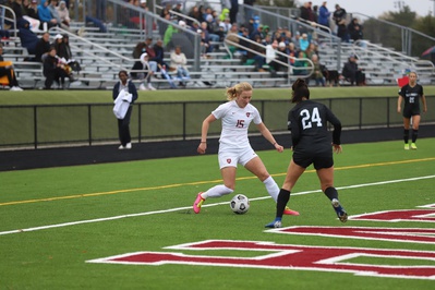 Cover image for Women’s Soccer Comes from Behind to Beat Columbia 2-1, Now Awaits Selection Decision