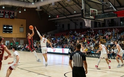 Cover image for Men’s Basketball Returns for First Time in 612 Days with 86-70 Victory over Morehouse