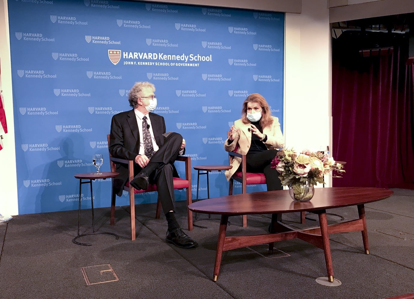 Senior Vice President and World Bank Group Chief Economist Carmen Reinhart spoke at about post-pandemic global economic challenges at the IOP Wednesday night.