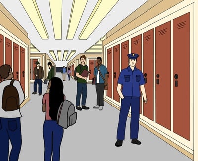 Cover image for School Police Illustration