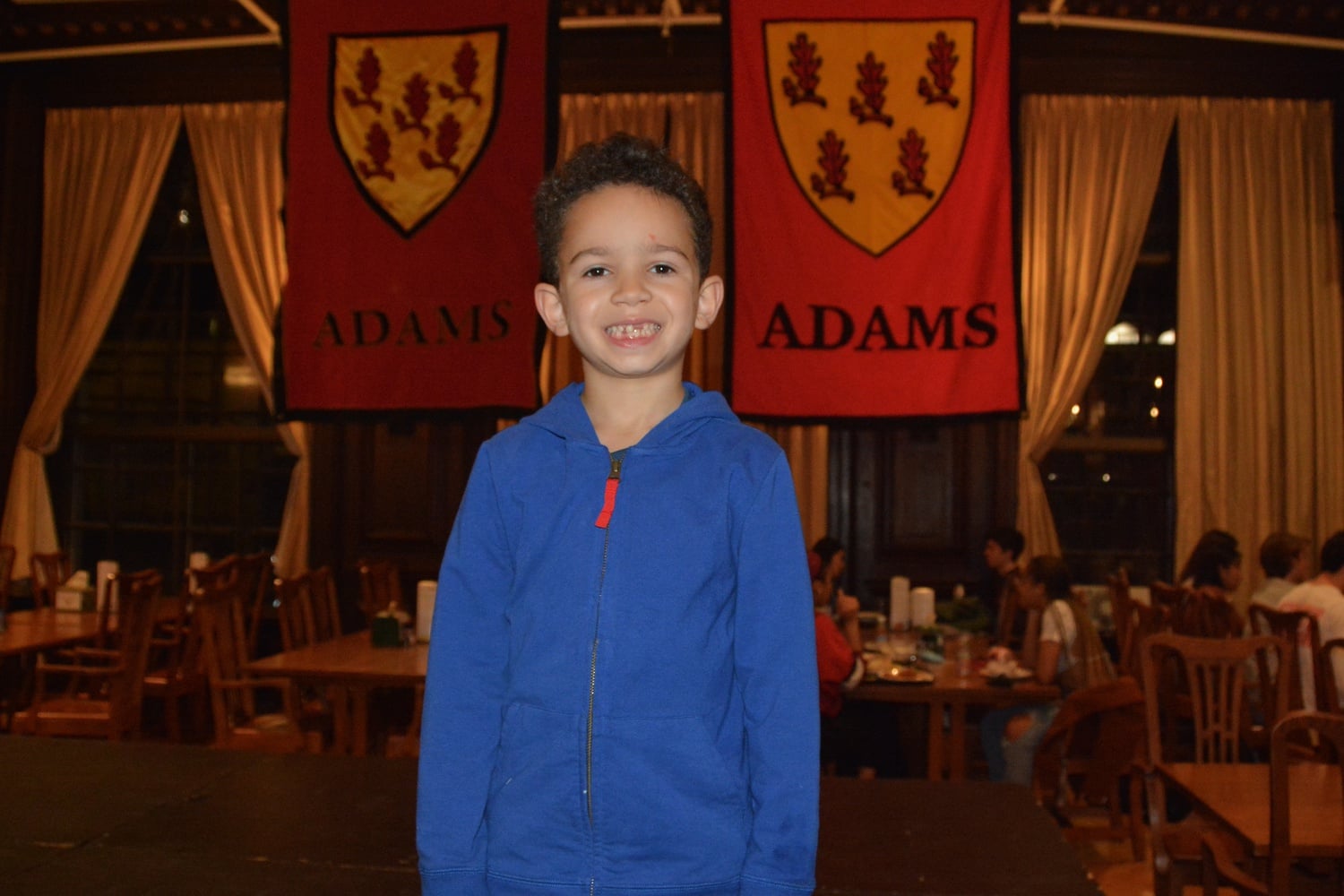 Jesse P. K. Rankin, six years old, lives in Adams House.