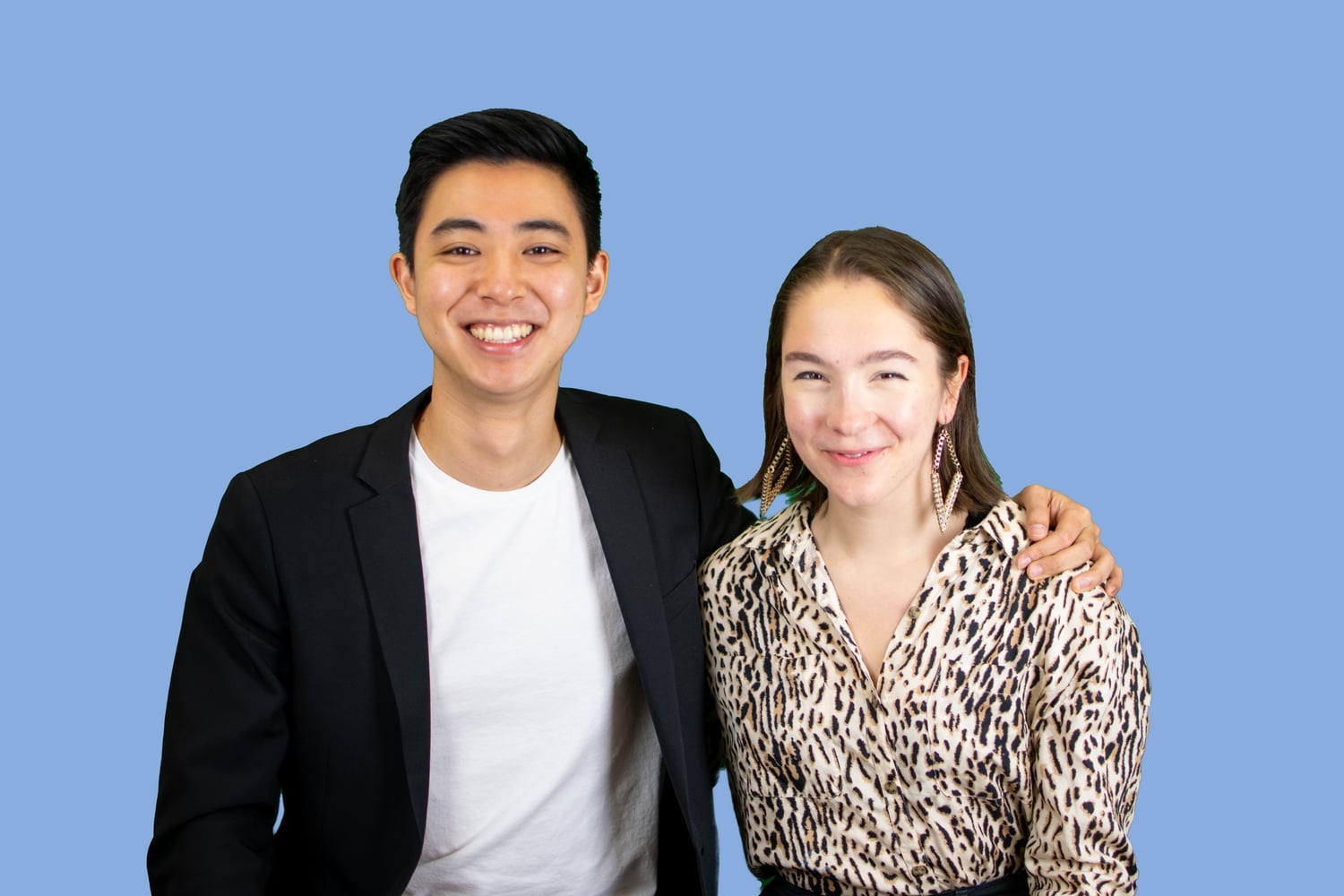 Outgoing Arts Chairs Kalos K. Chu '22-23 and Joy C. Ashford '22-23.